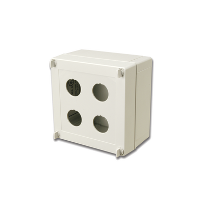 [X-IBOX-04] Caja industrial de conexión (Ruggedized), de 4 puertos de cobre o fibra, con protección IP66/IP67 (NEMA 4X)
