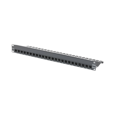 [ZS-PNL-24E] Patch Panel Z-Max, Blindado, de 24 Puertos, Modular (Vacío), Plano, 1UR