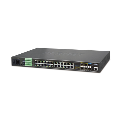 [IGS-5225-20T4C2X] Switch Industrial Administrable Capa 2,  24 Puertos Gigabit, 4 Puertos Combo Gigabit SFP, 2 SFP+ 10G, Soporta Temperaturas de -40 a 75ºC