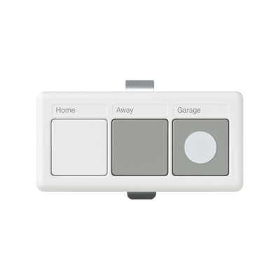 [LR3BHSW] (RadioRA2) Control remoto para iluminación y puertas de garage, uso en visera de automóvil, integrelo con RRDVCRXWH