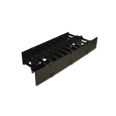 [RS3-RWM-2DS] Organizador de Cable Horizontal RS3, Doble, Para Rack de 19in, 4in de profundidad, 2UR