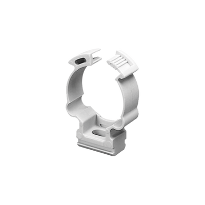 [GW-50-631] Soporte de collar (Abrazadera), PVC Auto-extinguible, cerrado para tubería de 50 mm