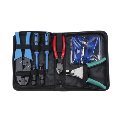 [EPMC42] Juego de Herramientas y Accesorios, para Instalación de Sistema Solar. Incluye: Pinzas (3), Desarmadores (2), Llaves (2) y Accesorios (7).