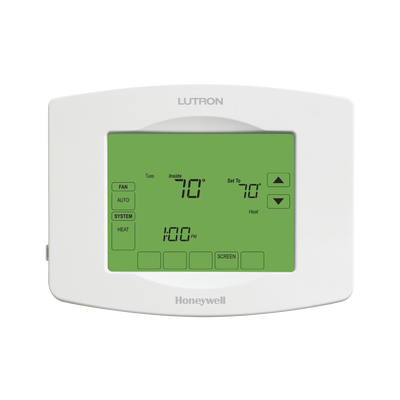 [LRHWLVHVAC] Termostato Touchpro inalambrico, para el control de clima, se integra a soluciones LUTRON RadioRa2/RA2 Select.