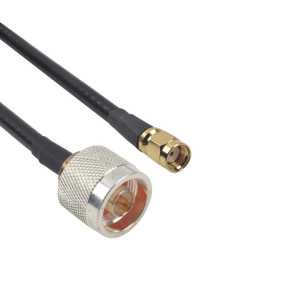 [SN-240-SMAI-60] Cable LMR-240 de 60 cm con conectores N Macho y SMA Macho Inverso.