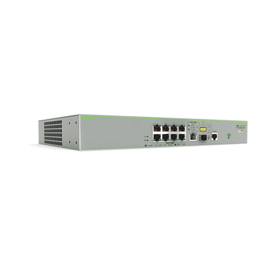 [AT-FS980M9PS-10] Switch PoE+ Administrable CentreCOM FS980M, Capa 3 de 8 Puertos 10/100 Mbps + 1 puerto RJ45 Gigabit/SFP Combo, 150 W