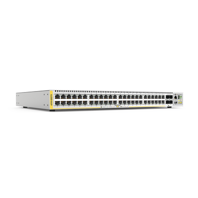 [AT-X510-52GTX-10] Switch Stackeable Capa 3, 48 puertos 10/100/1000 Mbps + 4 puertos SFP+ 10 G, fuente redundante