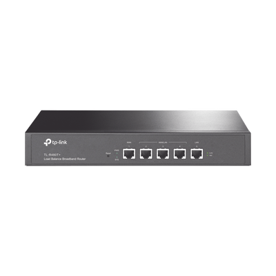 [TL-R480T] Router Balanceador de Carga Multi-Wan, 1 puerto LAN 10/100 Mbps, 1 puerto WAN 10/100 Mbps, 3 puertos Auto configurables LAN/WAN, Sesiones Concurrentes 30,000 para Negocios Pequeños y Medianos