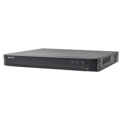 [EV4016TURBO] DVR 4 Megapixel / 16 Canales TURBOHD + 8 Canales IP / 2 Bahías de Disco Duro / 1 Canal de Audio / Vídeoanálisis