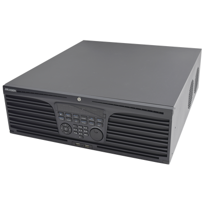 [DS-9632NI-I16] NVR 12 Megapixel (4K) / 32 Canales IP / Soporta Cámaras  AcuSense / 16 Bahías de Disco Duro / 2 Tarjetas de Red / Soporta RAID con Hot Swap / HDMI en 4K / Soporta POS