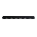 Patch Panel UTP Z-MAX de 24 Puertos, Precargado con Jacks Categoría 6, Plano, 1UR