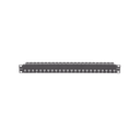Patch Panel Z-Max de 24 Puertos, Blindado, Precargado con Jacks Categoría 6A, Plano, 1UR