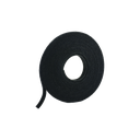 Rollo de Cinta de Contacto, de 75 Pies (22.9m) de Largo, 19.1 mm de Ancho, Color Negro