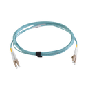 Jumper de Fibra Óptica Multimodo 50/125 XGLO OM3, LC-LC Duplex, OFNR, Color Aqua, 3 Metros (9.84 Pies)