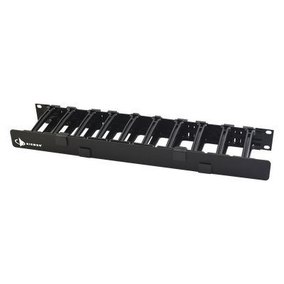 [HCM-4-1U] Organizador de Cable Horizontal RouteIT, Sencillo, Para Rack de 19in, 4in de profundidad, 1UR
