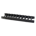 Organizador de Cable Horizontal RouteIT, Sencillo, Para Rack de 19in, 4in de profundidad, 1UR
