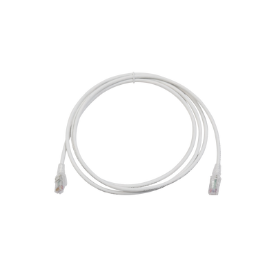 [MC6-07-02B] Patch Cord MC6 Modular Cat6 UTP, CM/LS0H, 2.13 Metros (7 Pies), Color Blanco, Versión Bulk (Sin Empaque Individual)