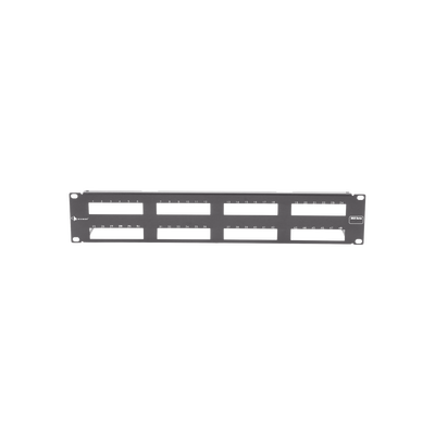 [MX-PNL-48] Patch Panel MAX Modular (vacío), de 48 Puertos, Plano, 2UR