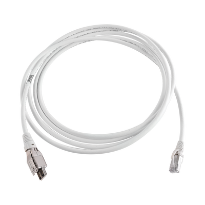 [T4A-S03M-B02L] Patch Cord TERA Cat6A 1/10G Ethernet, de 4 Pares y Conector Modular, LS0H, Color Marfil, 3 Metros (9.84 Pies)