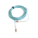 Jumper de Fibra Óptica Multimodo 50/125 XGLO OM3, LC-LC Duplex, OFNR, Color Aqua, 15 Metros (49.21 Pies)