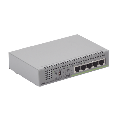 [AT-GS910-5-10] Switch Gigabit No Administrable, 5 Puertos 10/100/1000 Mbps fuente de alimentación interna