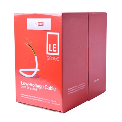 [SF-22-04-LE] Bobina de 305 Metros / Cable de CCA / 4x22 AWG / Tipo Aluminio Revestido de Cobre / Aplicaciones en Alarmas de Intrusión /Automatización