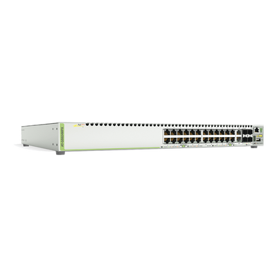 [AT-GS924MPX-10] Switch PoE+ Stackeable Capa 3, 24 puertos 10/100/1000 Mbps + 2 puertos SFP Combo + 2 puertos SFP+ 10 G Stacking, 370 W