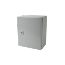 Gabinete de Acero IP66 Uso en Intemperie (250 x 300 x 150 mm) con Placa Trasera Interior Metálica y Compuerta Inferior Atornillable (Incluye Chapa y Llave T).