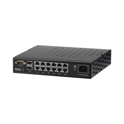 [WS12250AC] Switch WISP PoE Administrable de 14 puertos (12 PoE Gigabit + 2 SFP) 250W, entrada de 110-120 Vca y 210-230 Vca