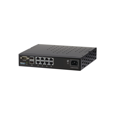 [WS10250AC] Switch WISP PoE Administrable de 8 puertos Gigabit + 2 SFP, 250W, entrada de 110-120 Vca y 210-230 Vca