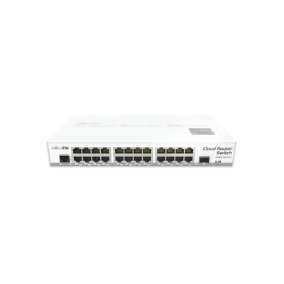 [CRS125-24G-1S-IN] Cloud Router Switch CRS125-24G-1S-IN 24 Puertos Gigabit Ethernet y 1 Puerto SFP, para Escritorio