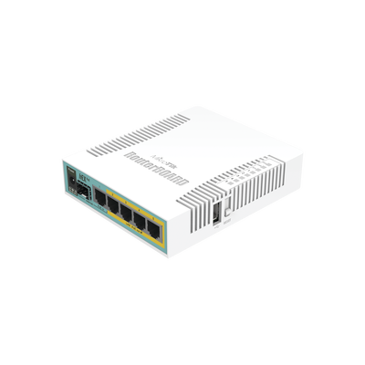 [RB960PGS] (hEX PoE) Routerboard 5 puertos Gigabit Ethernet PoE 802.3at, 1 Puerto USB