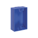 Caja trasera de montaje color azul para estaciones de parada STOPPER