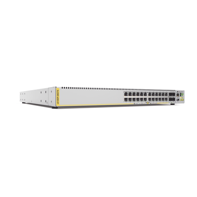 [AT-X510DP-28GTX] Switch Stackeable Capa 3, 24 ptos Gigabit, 4 ptos SFP+ 10G, Fuentes HOT SWAP