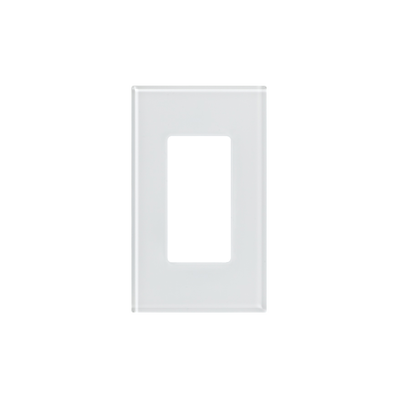 [LFGR-1-CWH] Tapa de cristal para apagador o atenuador, 1 espacio.