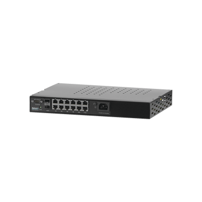 [WS12400AC] Switch WISP PoE Administrable de 14 puertos (12 PoE Gigabit + 2 SFP) 400W, entrada de 110/220 Vca