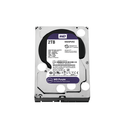 [WD20PURZ] Disco Duro PURPLE de 2TB / 3 AÑOS DE GARANTÍA / Para Videovigilancia