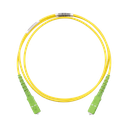 Jumper de Fibra Optica Monomodo 9/125 OS2, SC/APC-SC/APC Simplex, OFNR (Riser), Color Amarillo, 1 Metro