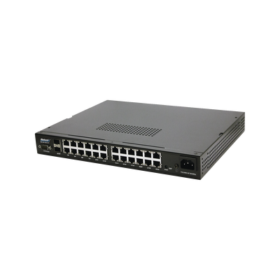 [WS26400AC] Switch WISP PoE Administrable de 26 puertos (24 PoE Gigabit + 2 SFP) 400W, entrada de 110/220 Vca