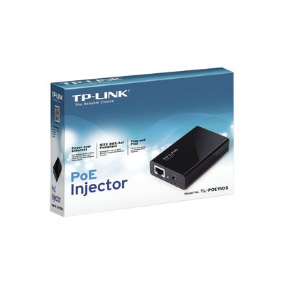 [TL-POE150S] Inyector PoE (15W) / Gigabit 802.3 af / 2 puerto 10/100/1000 Mbps / Plug and Play