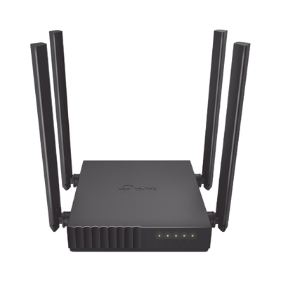[ARCHERC50] Router Inalámbrico doble banda AC, 2.4 GHz y 5 GHz Hasta 1200 Mbps, 4 antenas externas omnidireccional, 4 Puertos LAN 10/100 Mbps, 1 Puerto WAN 10/100 Mbps, Versión 6
