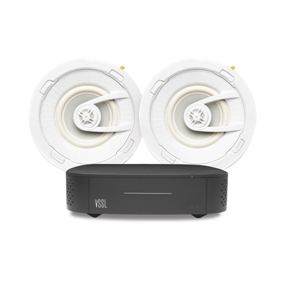 [A1X/2CSG] KIT Amplificador VSSL A1X | 2 Bocinas para Plafón de 7in TruAudio G72