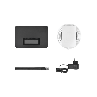[EP-865-17] Kit Amplificador de Señal Celular de UNA banda de frecuencia / Mejora las llamadas convencionales / Soporta los datos de las tecnologías 2G y 3G de TELCEL, AT&T y MOVISTAR / Puede cubrir un espacio de hasta 140 m2.