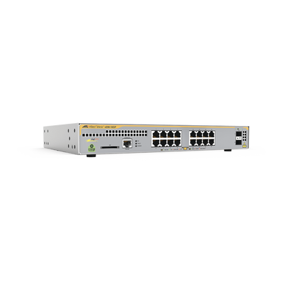 [AT-X230-18GP-R-10] Switch PoE+ Administrable Capa 3, 16 Puertos 10/100/1000 Mbps + 2 SFP Gigabit, 247 W
