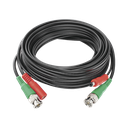 Cable Coaxial (BNC RG59) + Alimentación / SIAMES / 5 Metros (16.40 Pies) / 100% Cobre / Para Cámaras 4K / Uso Interior y Exterior