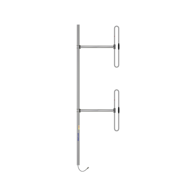 [SD212-SF2P2SNM] Antena Base de 2 Dipolos, 138-174 MHz, 5 dBd, 36 MHz de Ancho de Banda, Bi-direccional, 300 Watt, N Macho, Inclinación Opcional "Tilt" de 0, 2, 4, 6, 8 o 10 Grados.