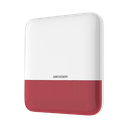 (AX PRO) Sirena Inalámbrica con Estrobo Rojo para Exterior IP65 / 110 dB