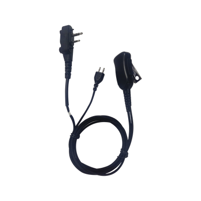 [SNP-1W-30S-BF] Micrófono audífono de 1 cable de fibra trenzada con sistema SNAP para radios Icom IC-F4003/4013/2000/4021/4031/4210/4230/IC-F14/3021/3013/3103/3003/1000/2000/S/T (con tornillos)