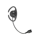 â€‹Auriculares de gancho en forma de "C" con cable de fibra trenzada y conector SNAP. Requiere micrófono de solapa de 1 o 2 hilos de la Serie SNAP.