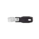 Aislador de paso o esquina con abrazadera incluida de 33-38mm para uso en tubería de malla ciclónica.